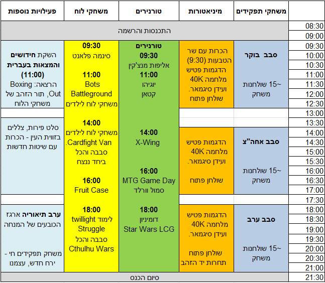 לוח זמנים דרקוניקון